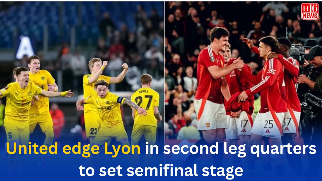 United edge Lyon in second leg quarters to set semifinal stage